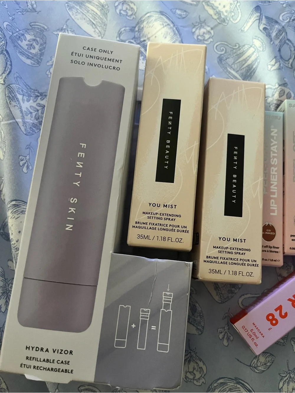 Makeup bundle with Fenty Beauty Mist Setting Sprays & Lip Liners Bundle